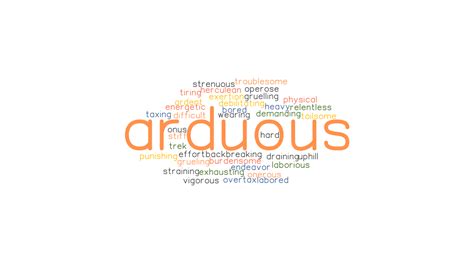 what is another word for arduous